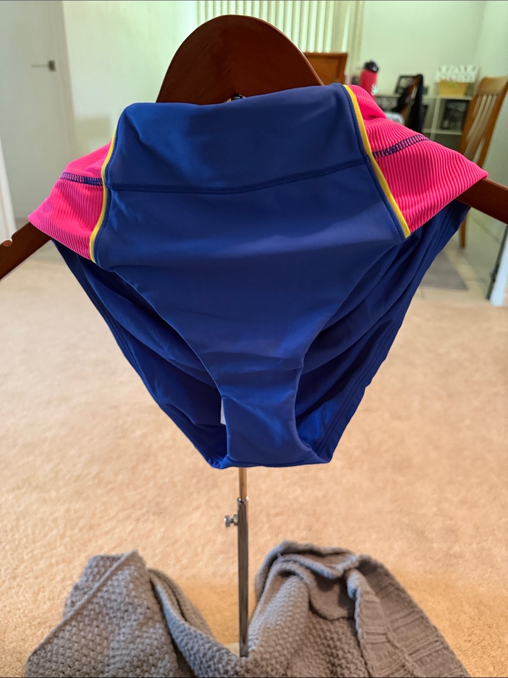 NWT Wm’s Reebok Sm. Blue & Hot Pink Sport Bikini Bottom